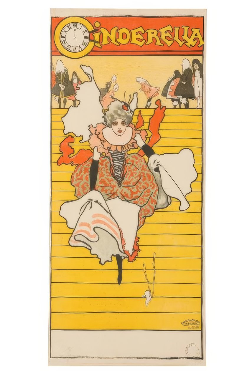 "Cinderela" - J. Hassall - Plakat, ca. 1893-1895 de John Hassall