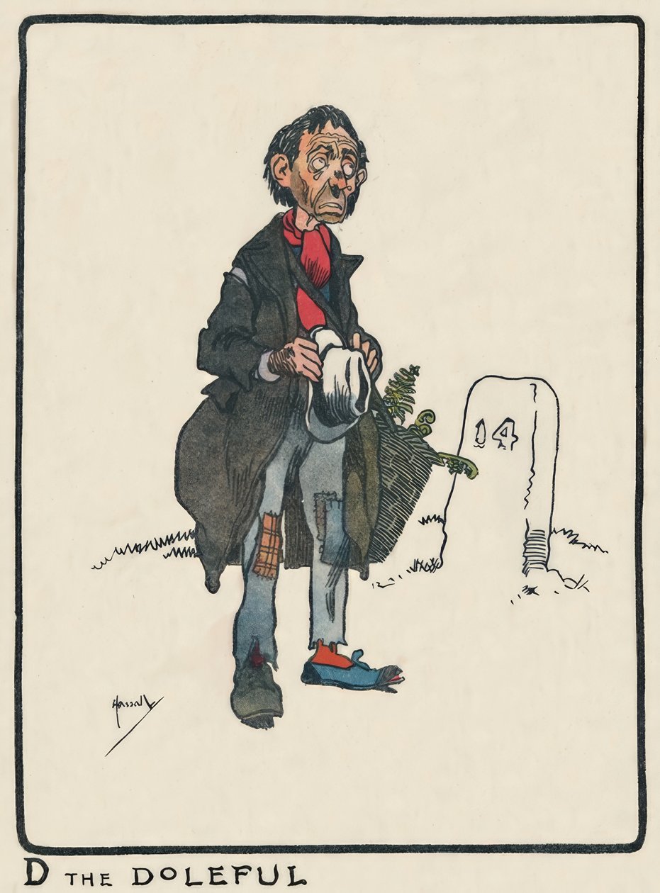 D the Doleful - J. Hassall - Desenho, 1903 de John Hassall