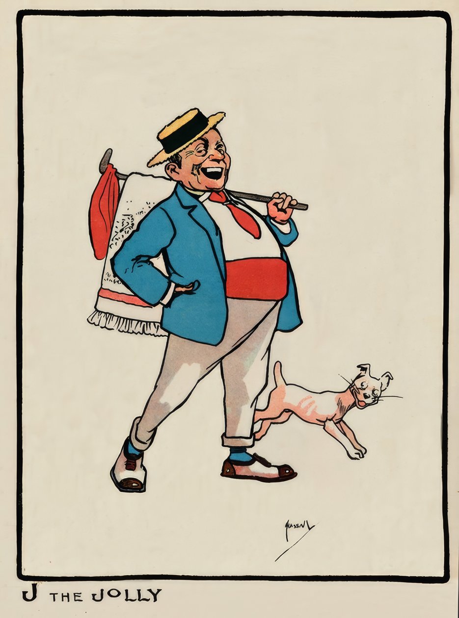 J the Jolly - J. Hassall - desenho, 1903 de John Hassall
