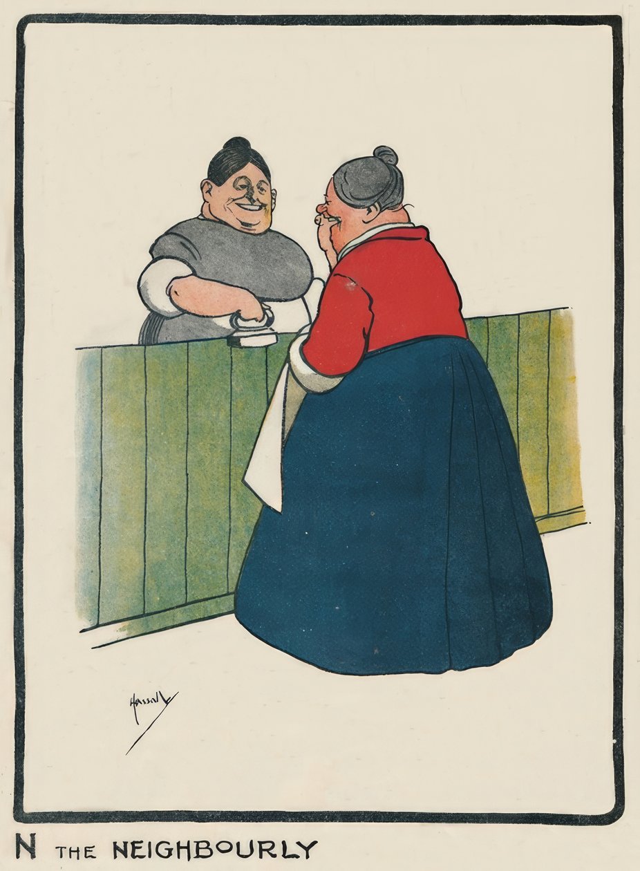 N the Neighlyly - J. Hassall - Zeichnung, 1903 de John Hassall