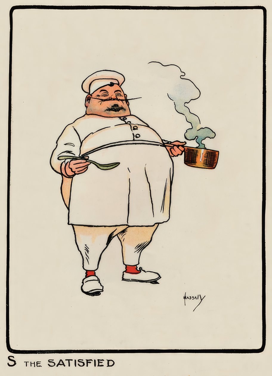 S the Satisfied - J. Hassall - Zeichnung, 1903 de John Hassall