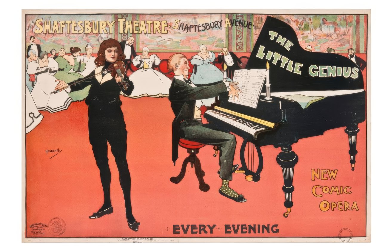 "Teatro Shaftesbury" - J. Hassall - Plakat, 1896 de John Hassall