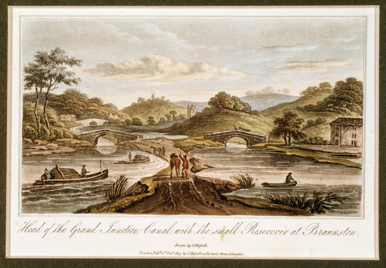 Canal Grand Junction, Braunston, Northamptonshire, 1819 de John Hassell