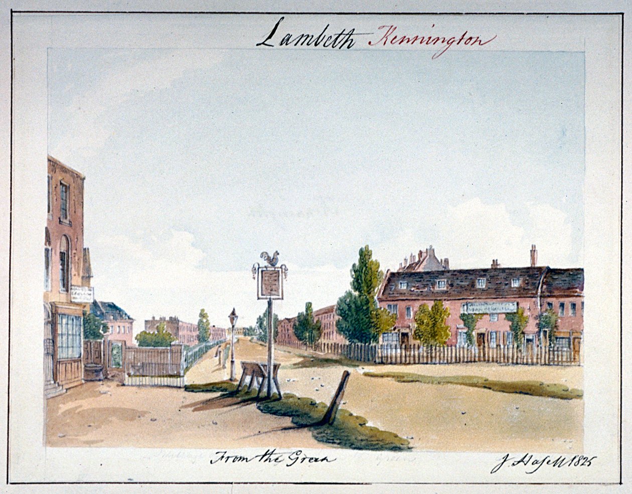 Vista de Kennington, Lambeth, Londres, 1825 de John Hassell