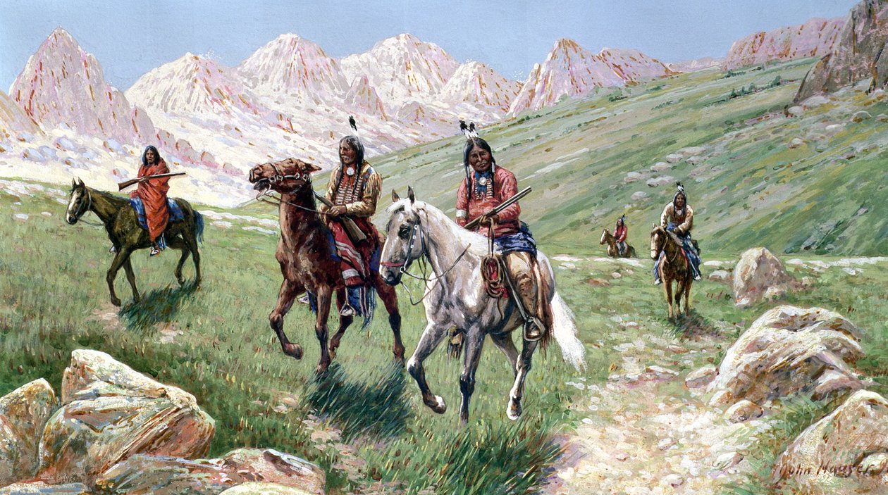No país de Cheyenne, 1896 de John Hauser