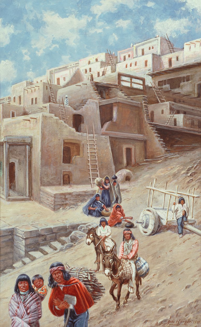 Pueblo Village, 1900 de John Hauser