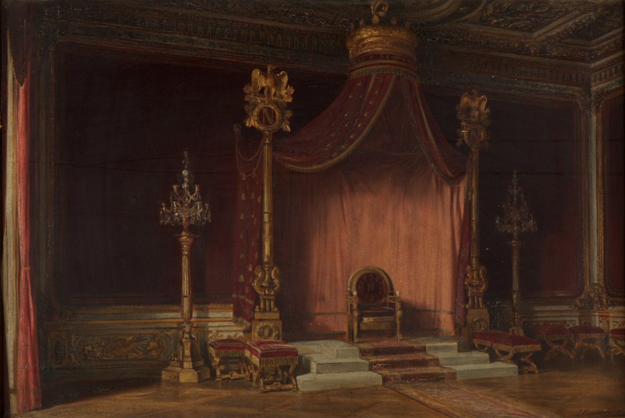 O trono de Napoleão, Palácio de Fontainebleau, 1888 de John Haynes Williams