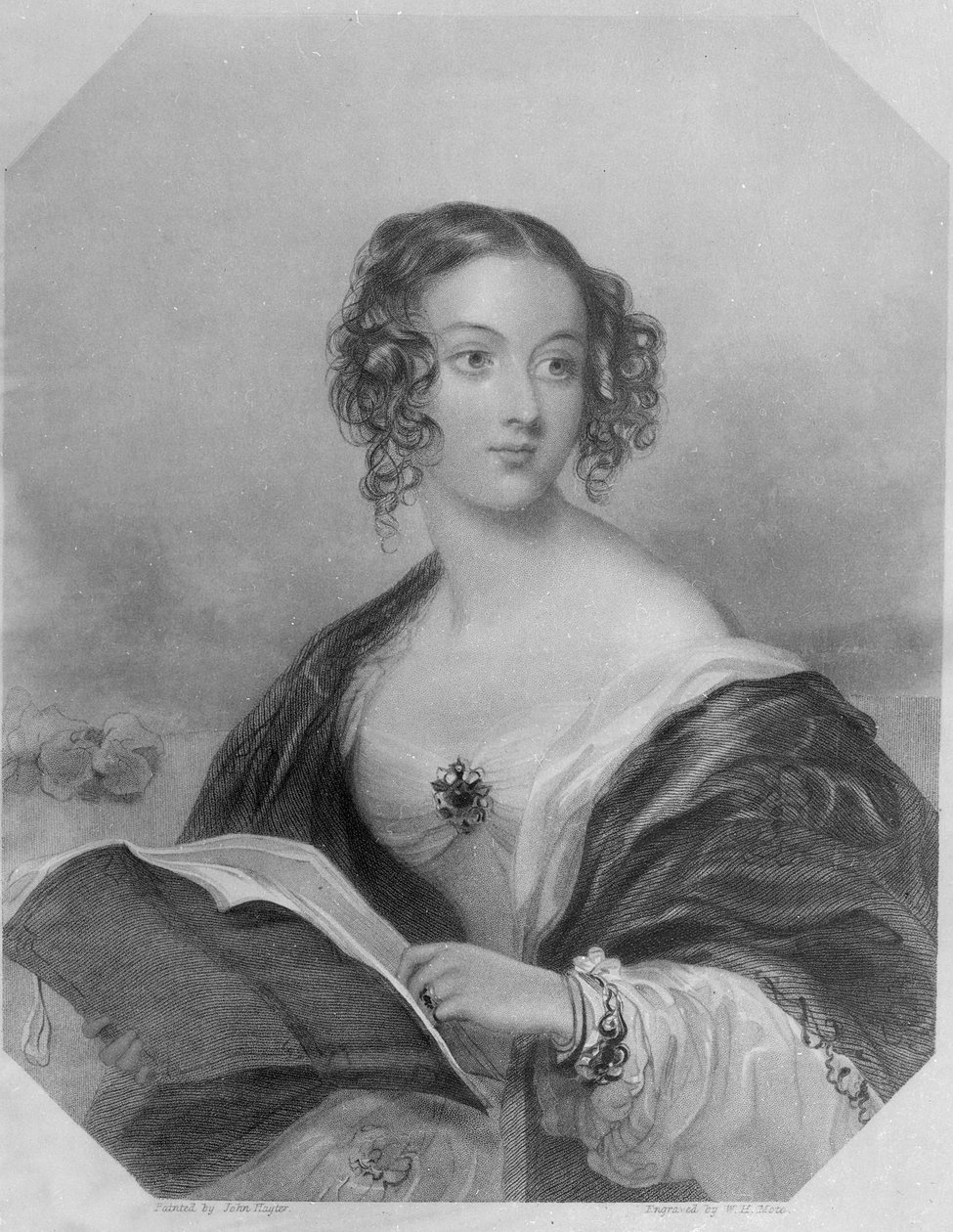 Emily Mary, condessa Cowper (gravura) de John Hayter