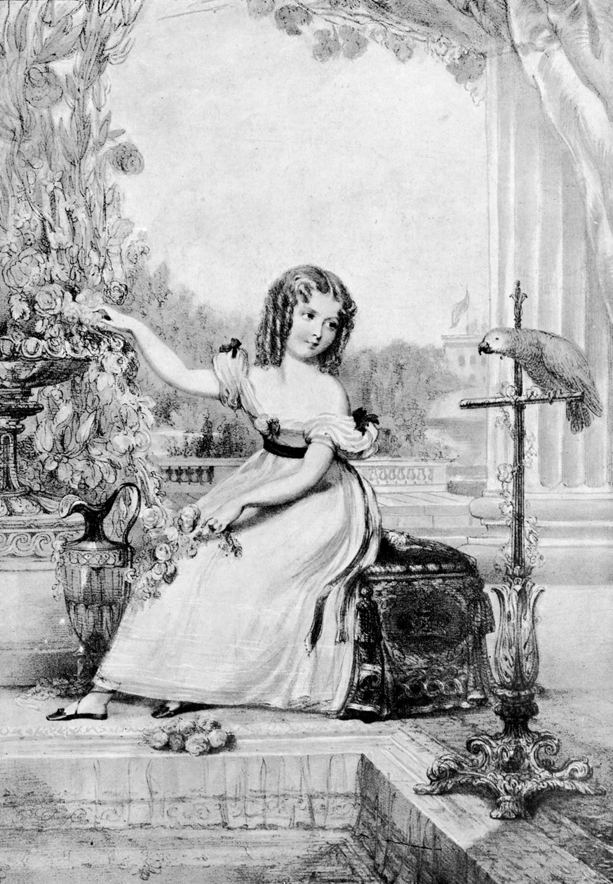 A princesa Victoria aos onze anos, 1901. de John Hayter
