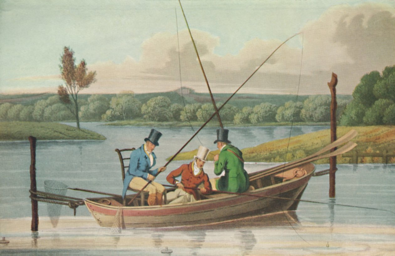 Pescando em um Punt, 1820, 1929 de John Heaviside Clark