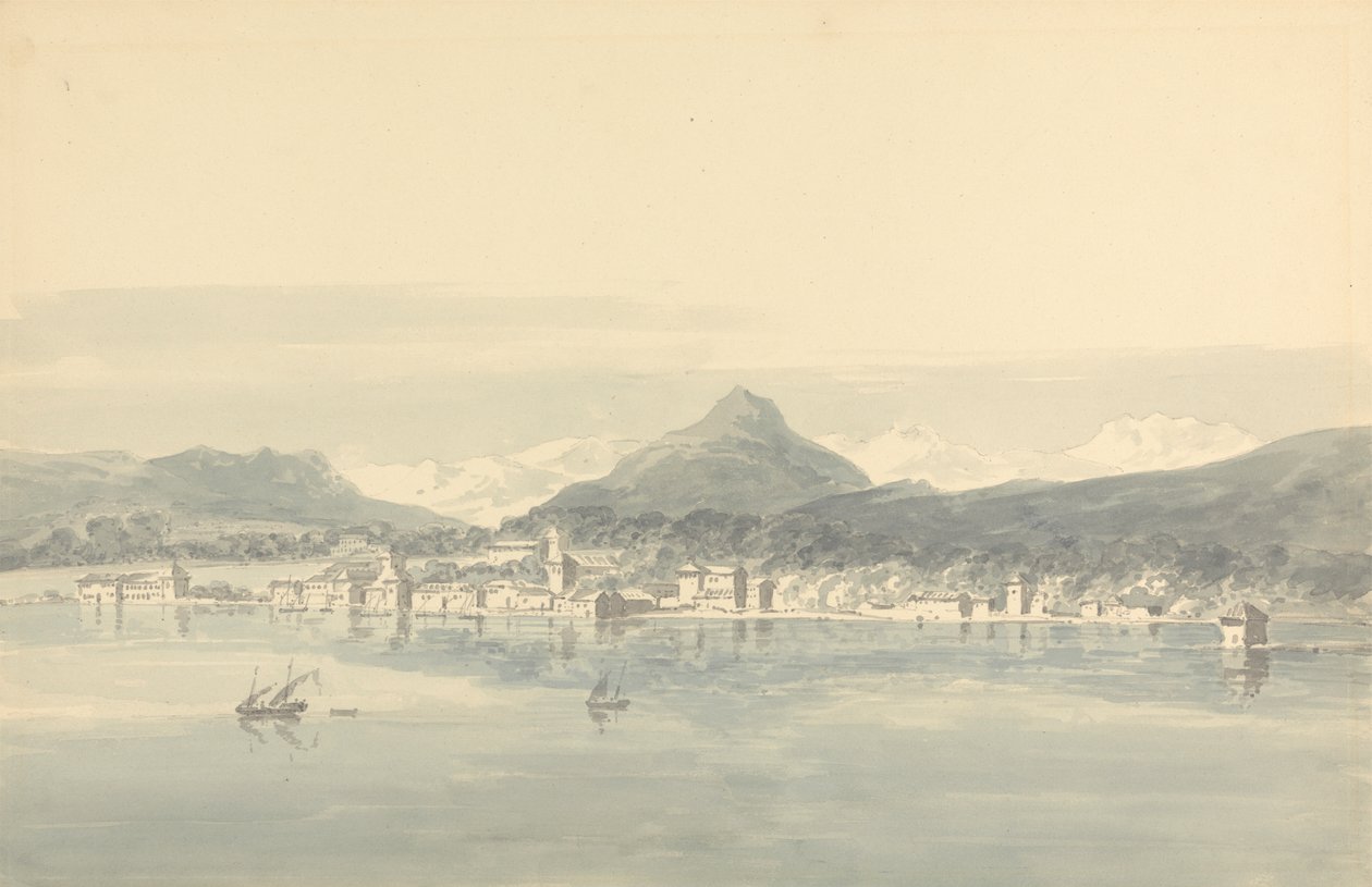 Uma cidade sobre o lago de Genebra de John Henderson