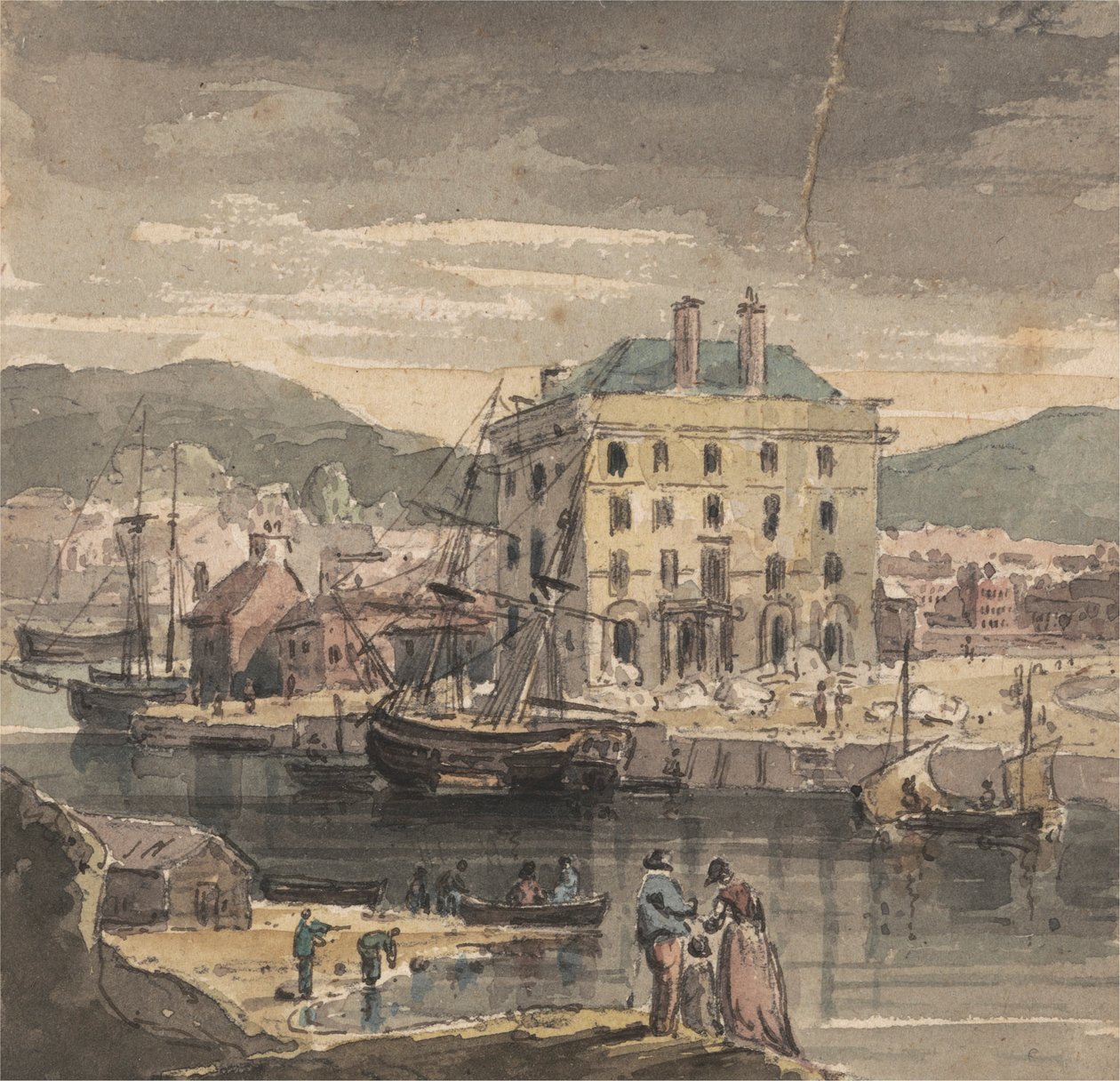 Weymouth: com números, envio e vista de (?) a Casa Custon de John Henderson