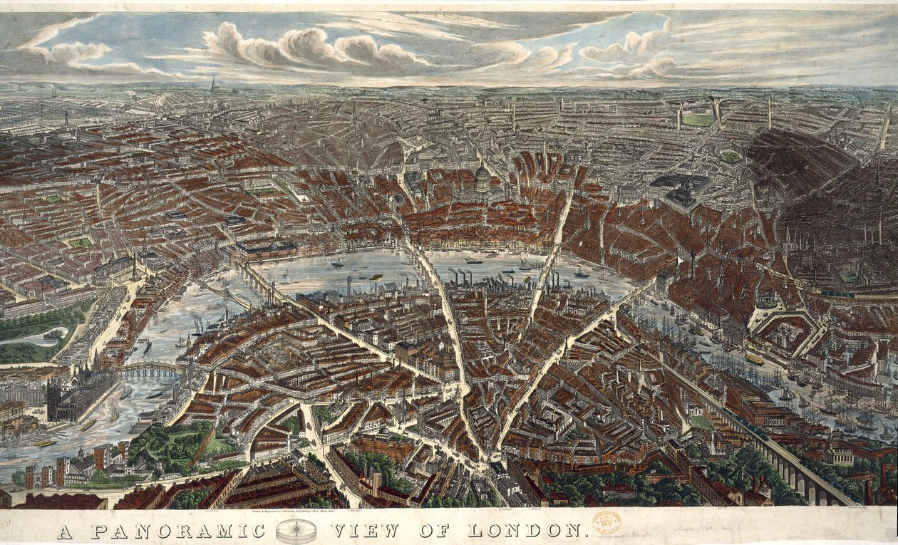 Vista panorâmica de Londres de John Henry Banks