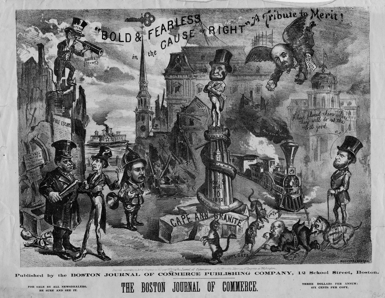 Negrito e destemido na causa do direito: um tributo ao mérito !, publicado pelo Boston Journal of Commerce, 1873 de John Henry Bufford