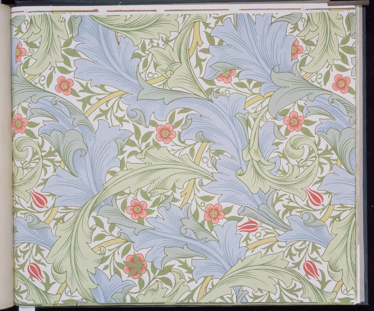 Granville papel de parede, desenhado por John Henry Dearle (1860-1932) para Morris and Company, 1896 de John Henry Dearle