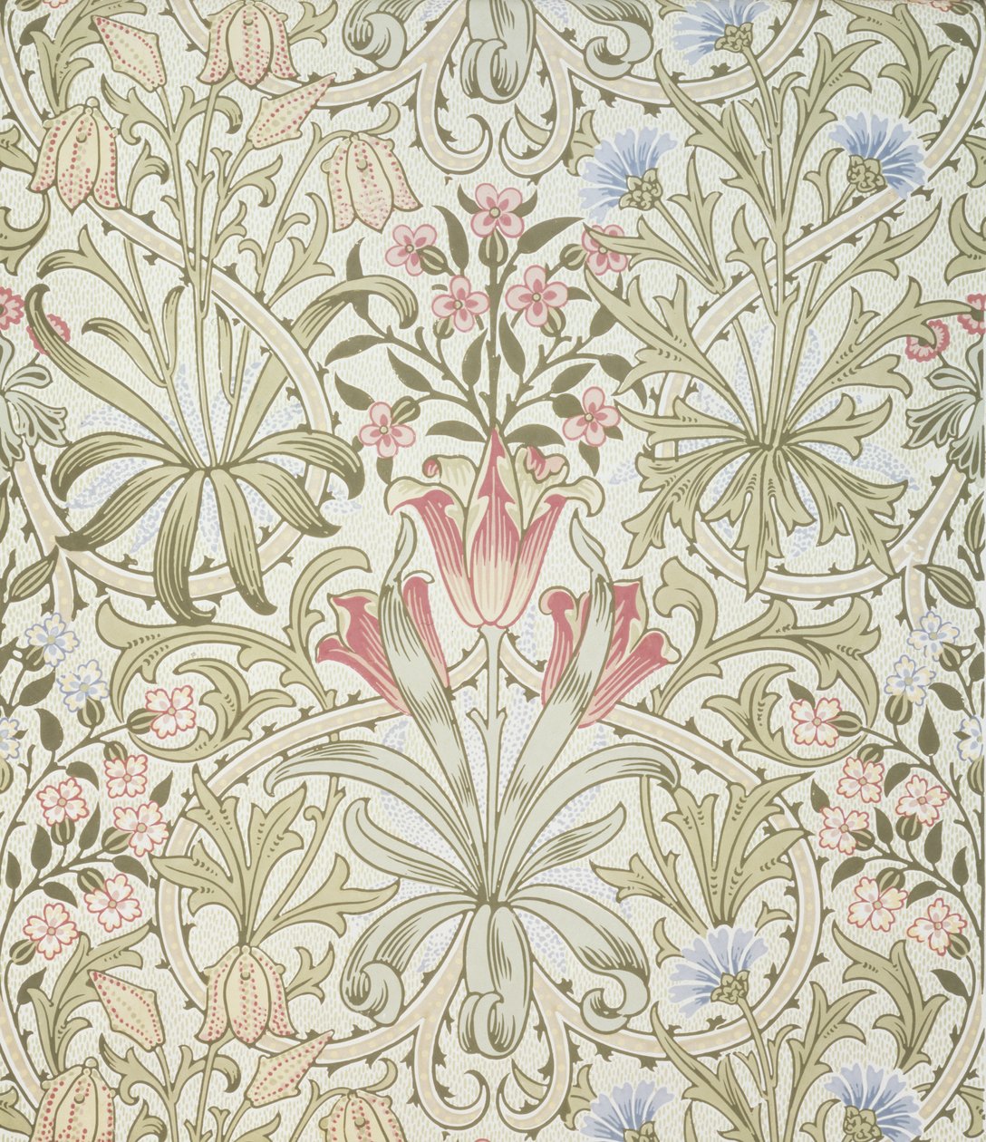 Persa wallpaper, projetado por John Henry Dearle (1860-1932) para Morris and Company de John Henry Dearle