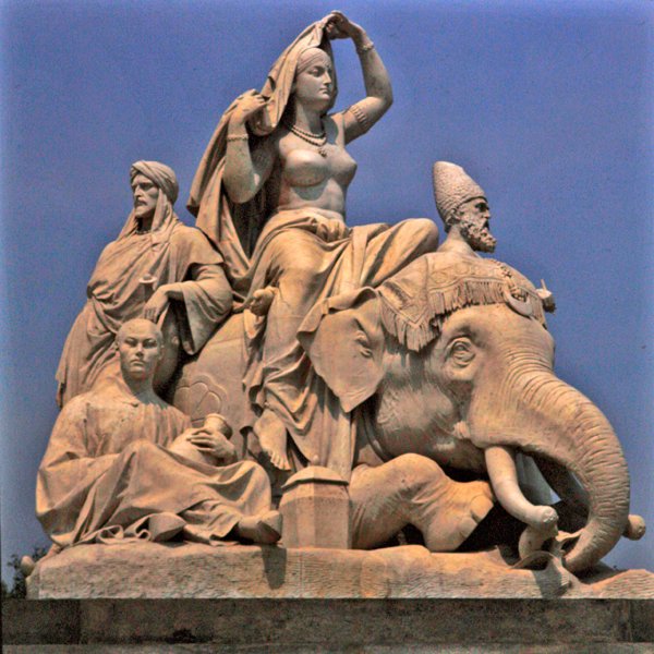 Ásia, grupo de esculturas do Albert Memorial de John Henry Foley