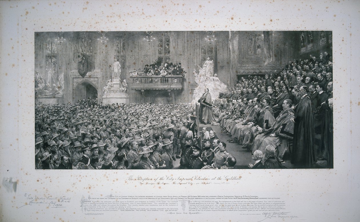 Voluntários imperiais da cidade, 1902 de John Henry Frederick Bacon