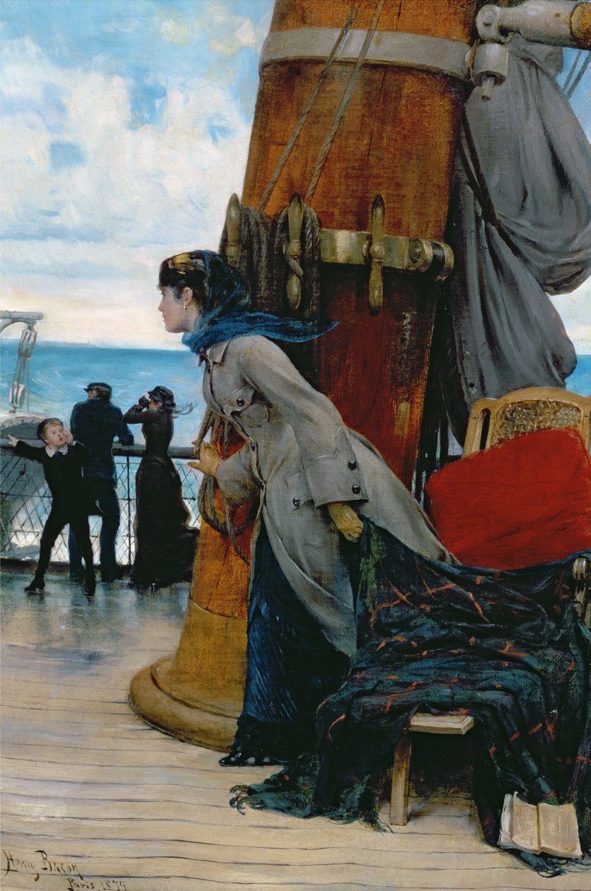 Viagem Cross Atlantic, 1879 de John Henry Frederick Bacon