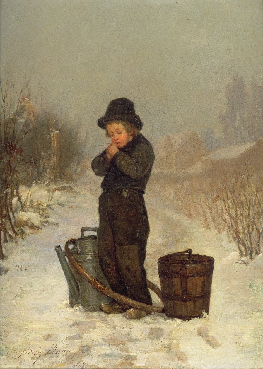 Aquecendo Suas Mãos, 1867 de John Henry Frederick Bacon