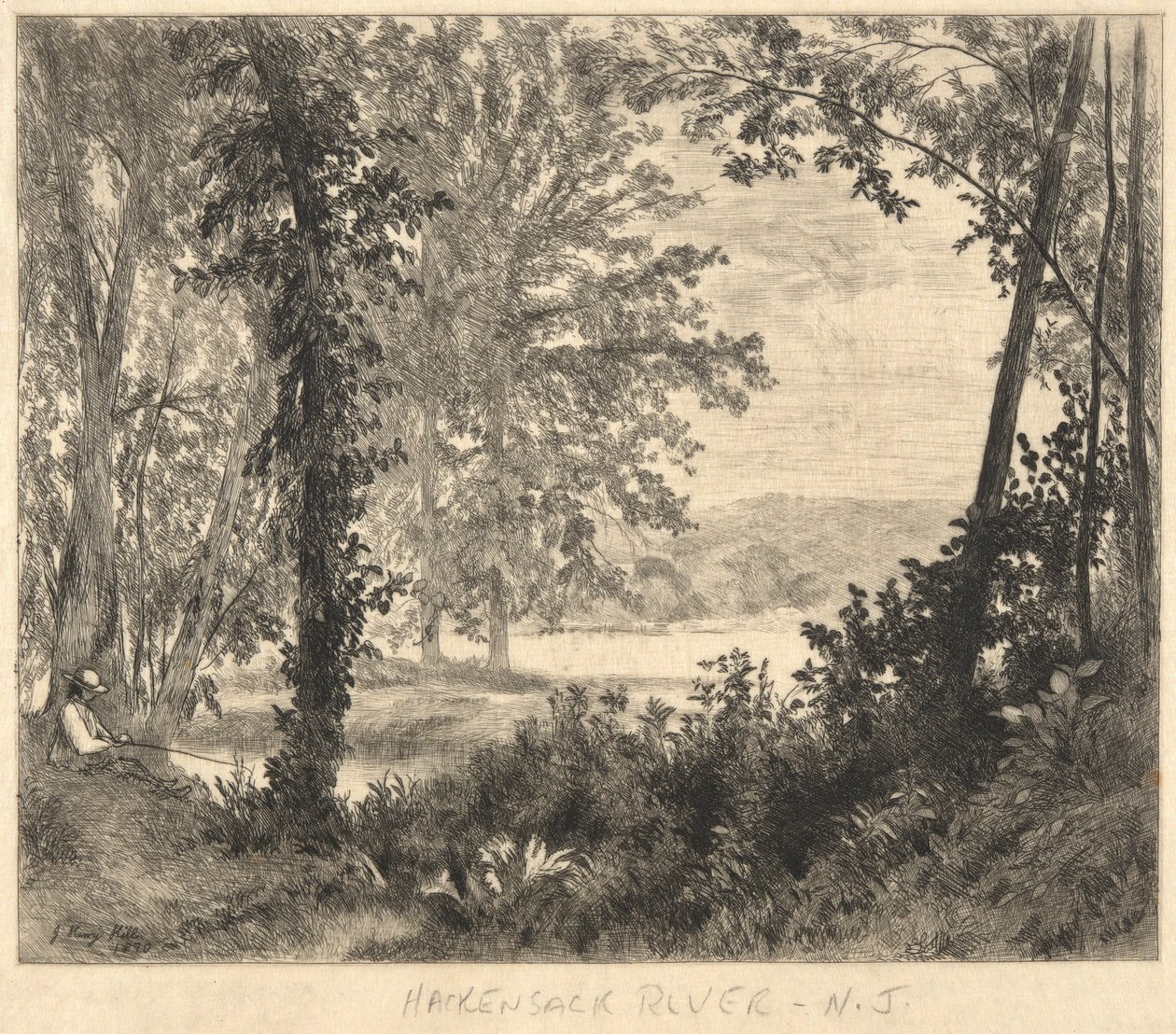 Rio Hackensack, Nova Jersey de John Henry Hill
