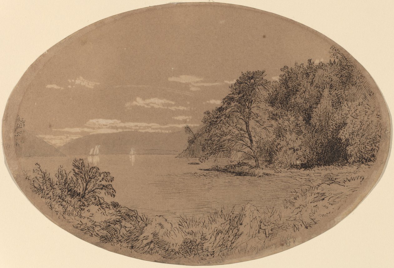 O Hudson em Nyack de John Henry Hill