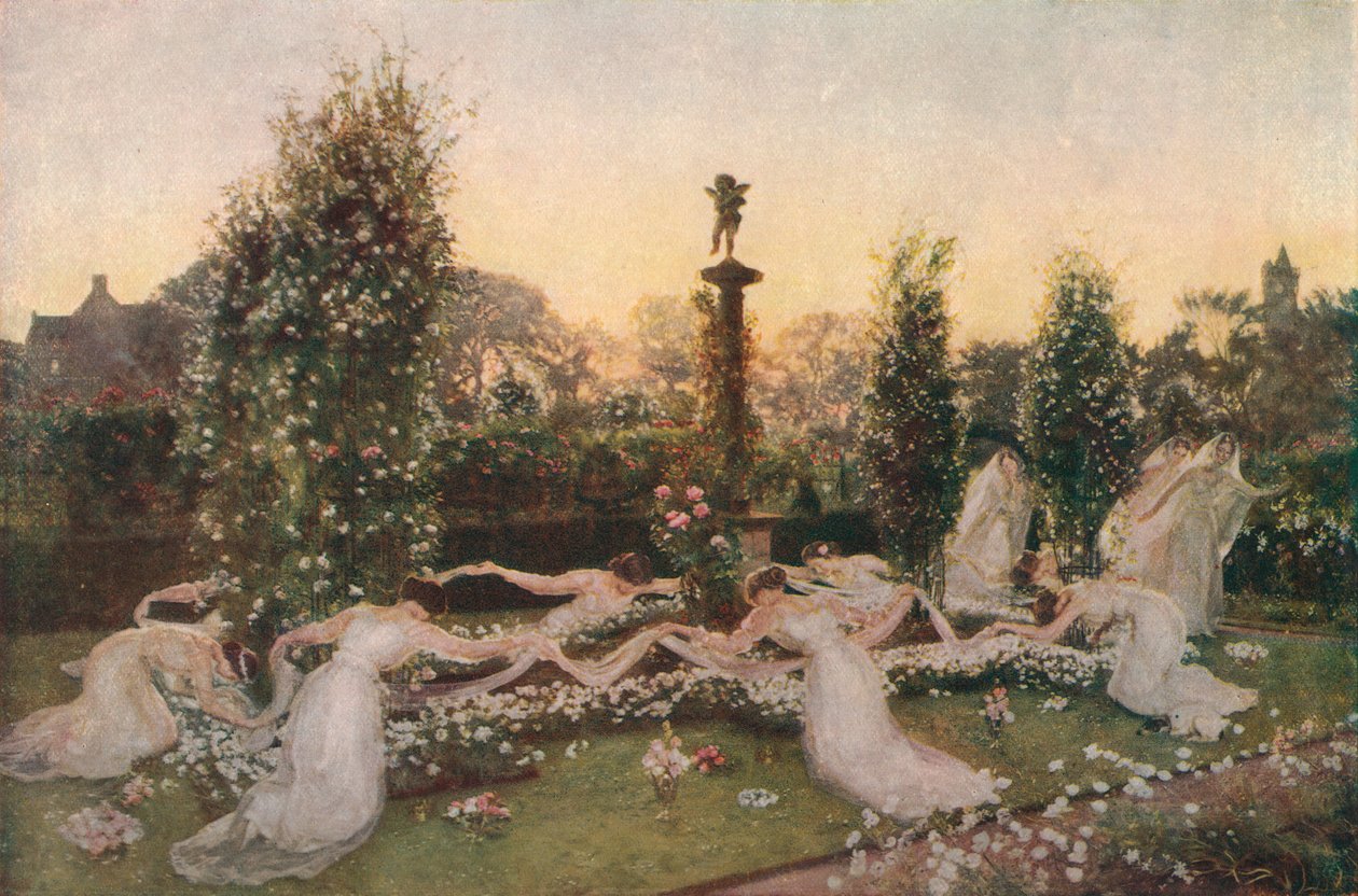 Jardim dos Cupidos, c1900, 1912 de John Henry Lorimer