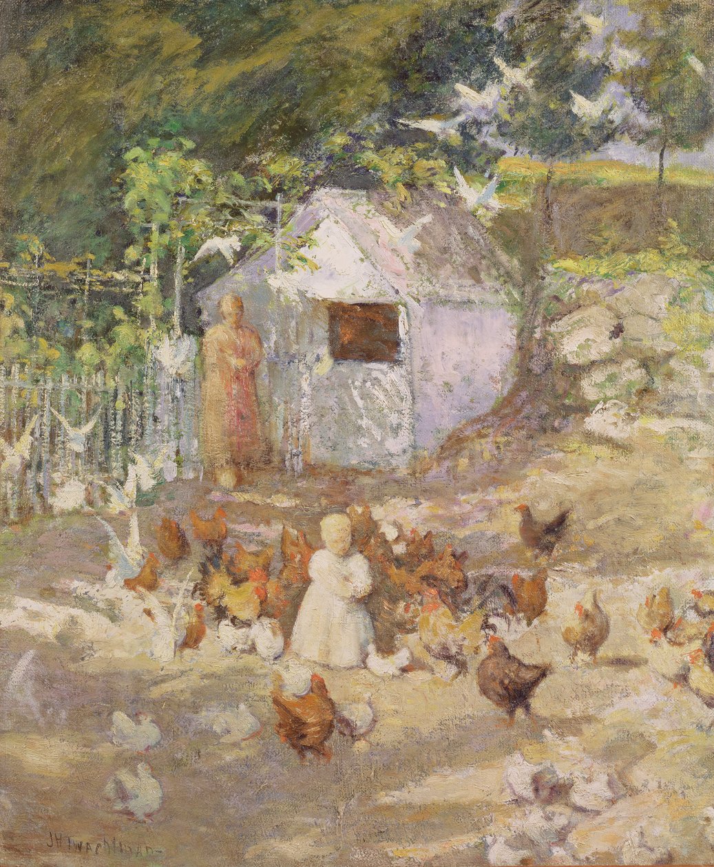 Barnyard, c.1890-1900 de John Henry Twachtman