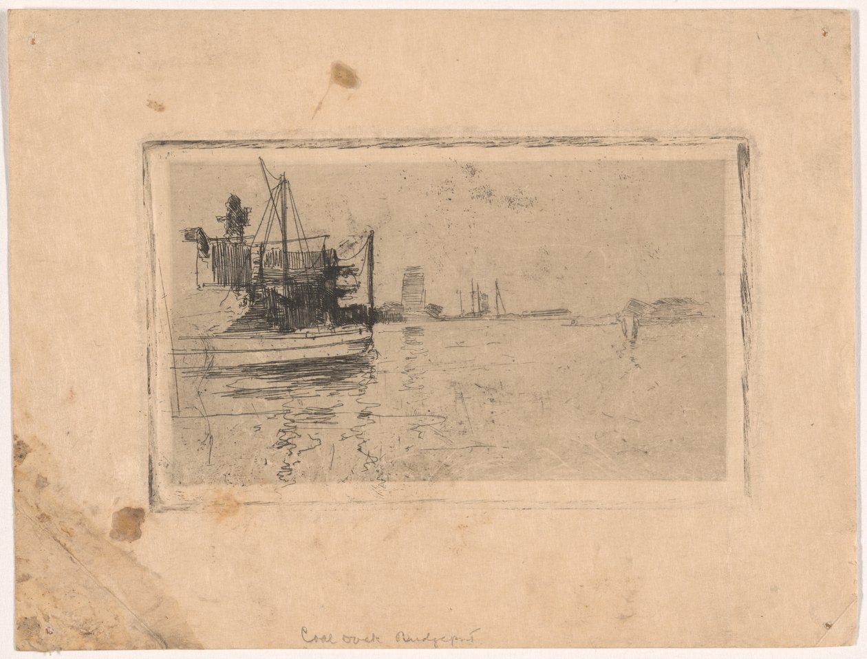 Doca de carvão, Bridgeport de John Henry Twachtman