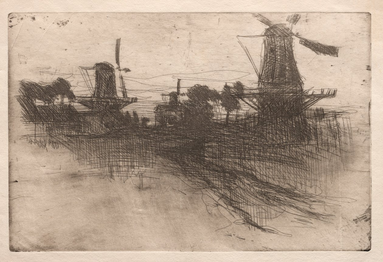 Noite, Dordrecht, 1881-1883. de John Henry Twachtman