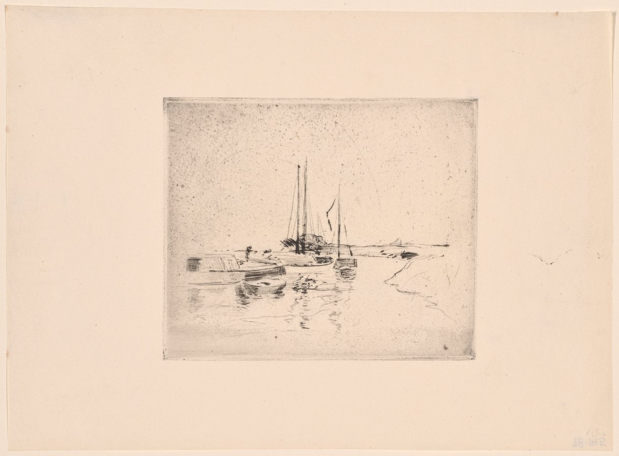 Quatro barcos de John Henry Twachtman