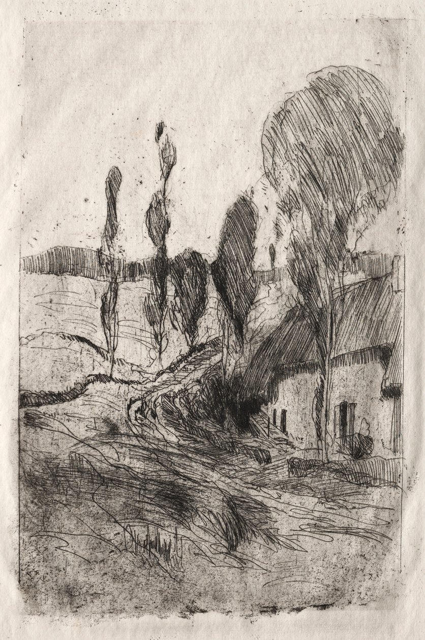 Paisagem francesa, ca. 1884-89. de John Henry Twachtman