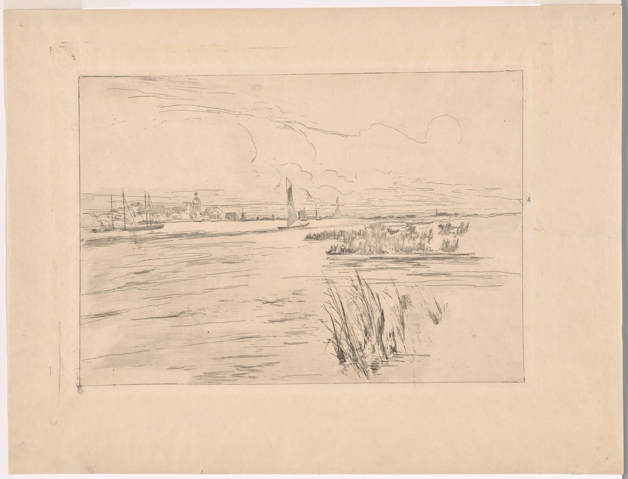 Diques holandeses de John Henry Twachtman