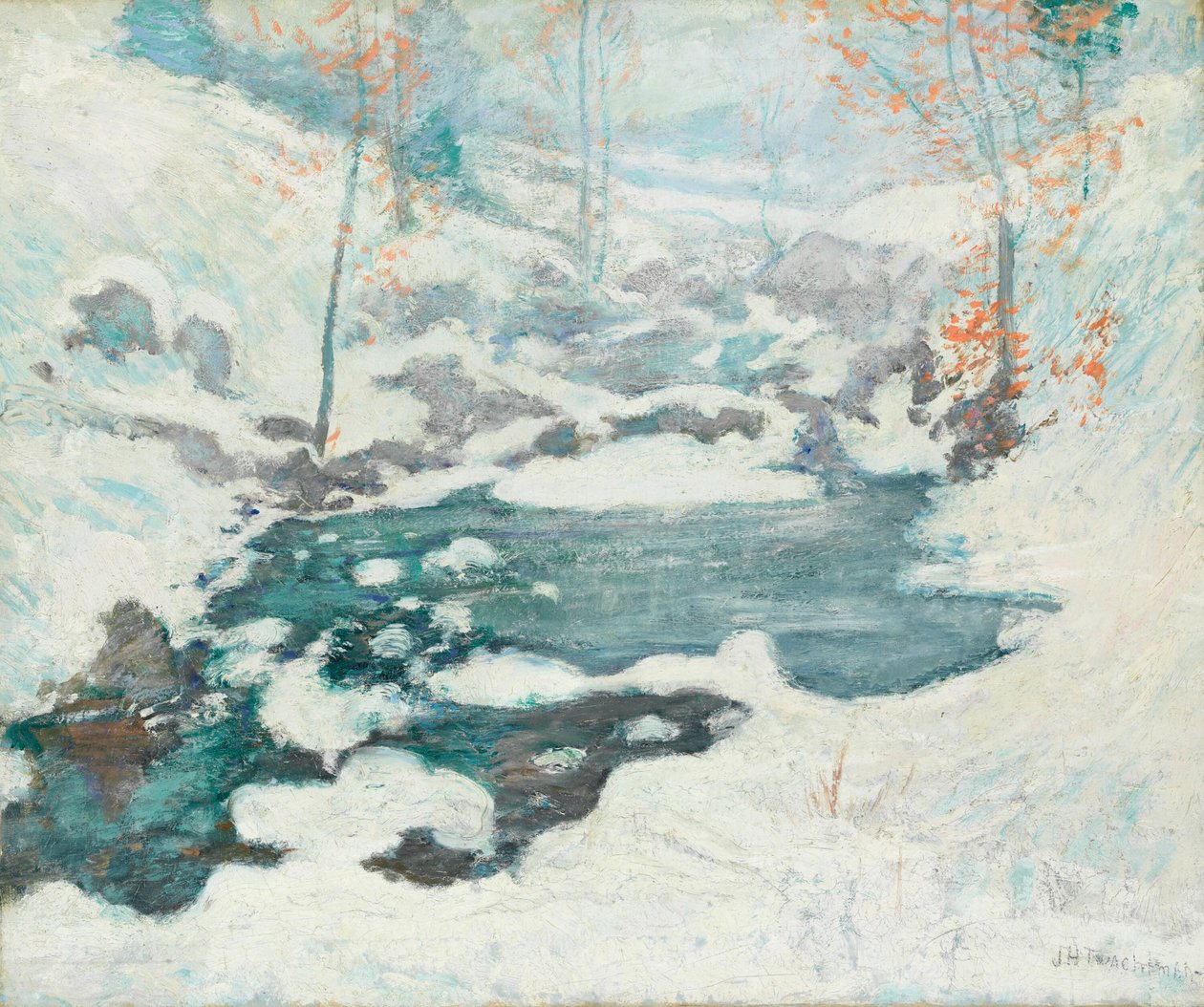 Icebound, c. 1889. de John Henry Twachtman
