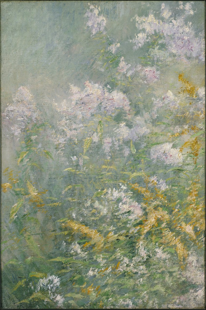 Flores do prado (Golden Rod e Wild Aster) de John Henry Twachtman