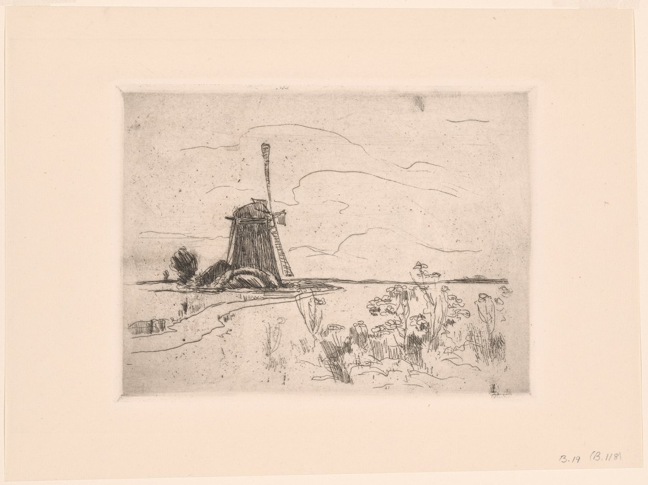 Moinho na Holanda de John Henry Twachtman
