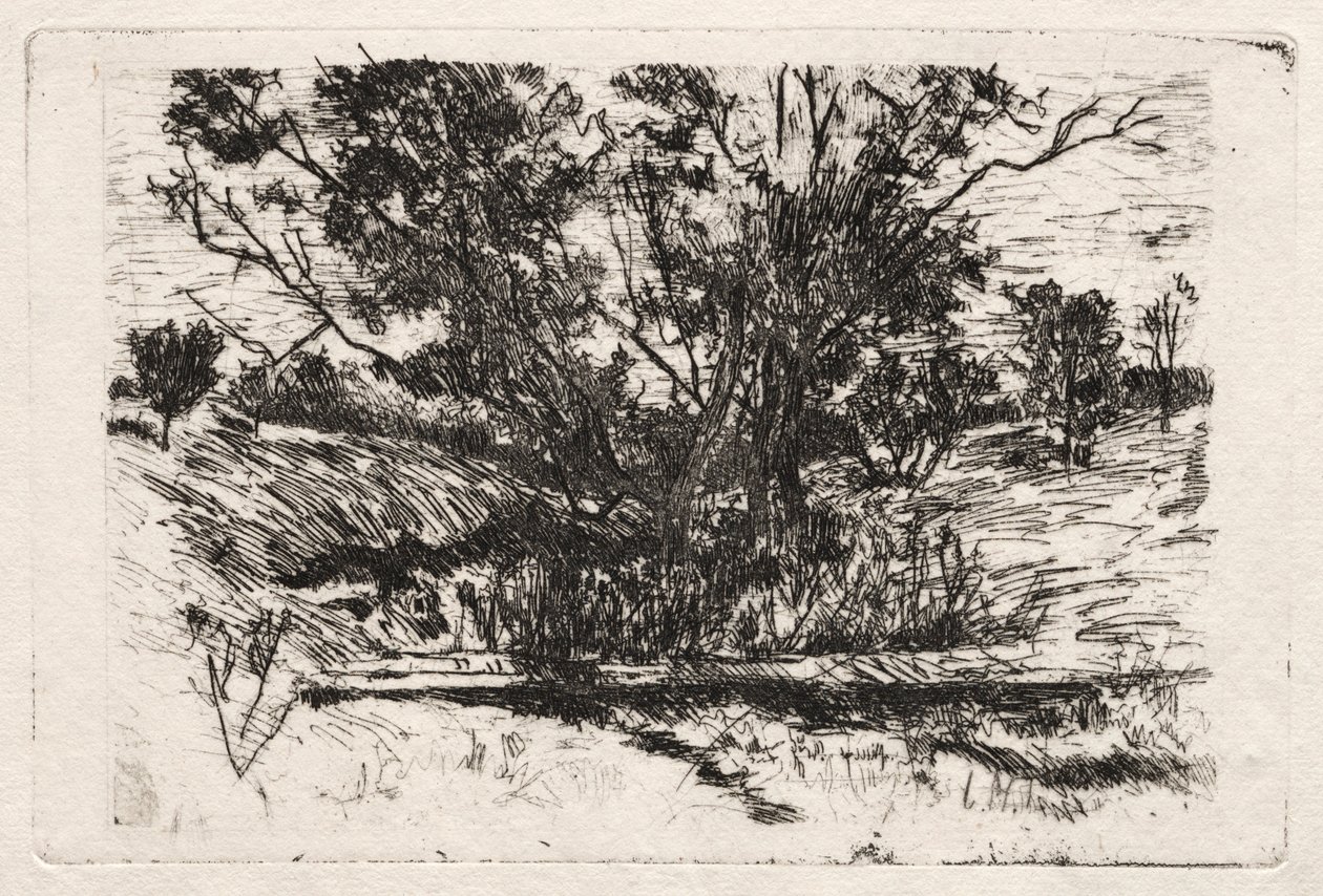 Perto de Cincinnati, Ohio. de John Henry Twachtman