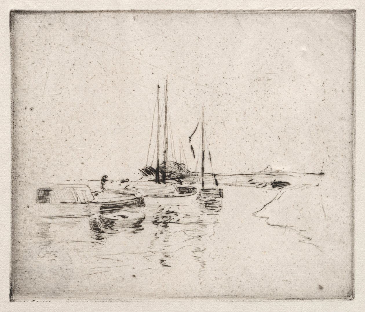 Perto de Dordrecht. de John Henry Twachtman