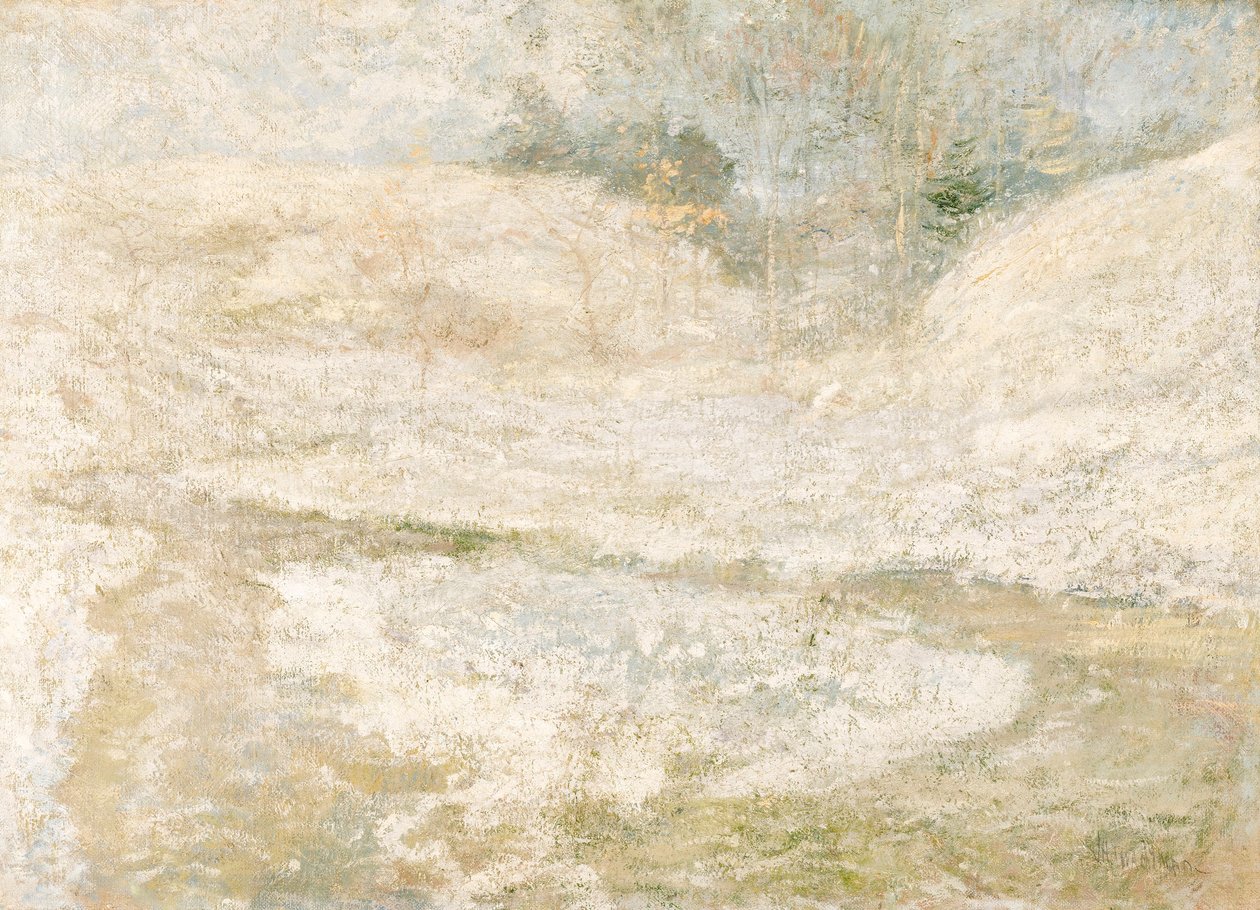 The Brook, Greenwich, Connecticut de John Henry Twachtman