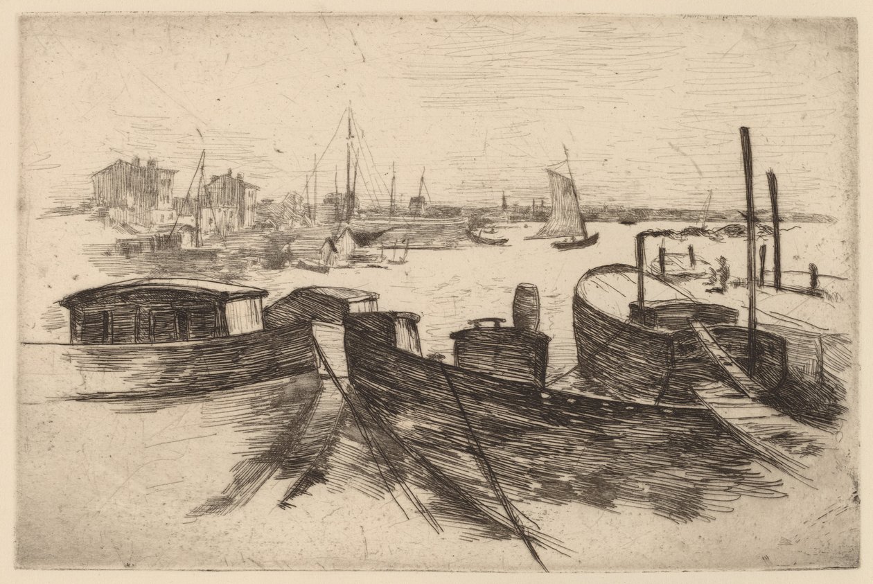 O porto, Bridgeport de John Henry Twachtman