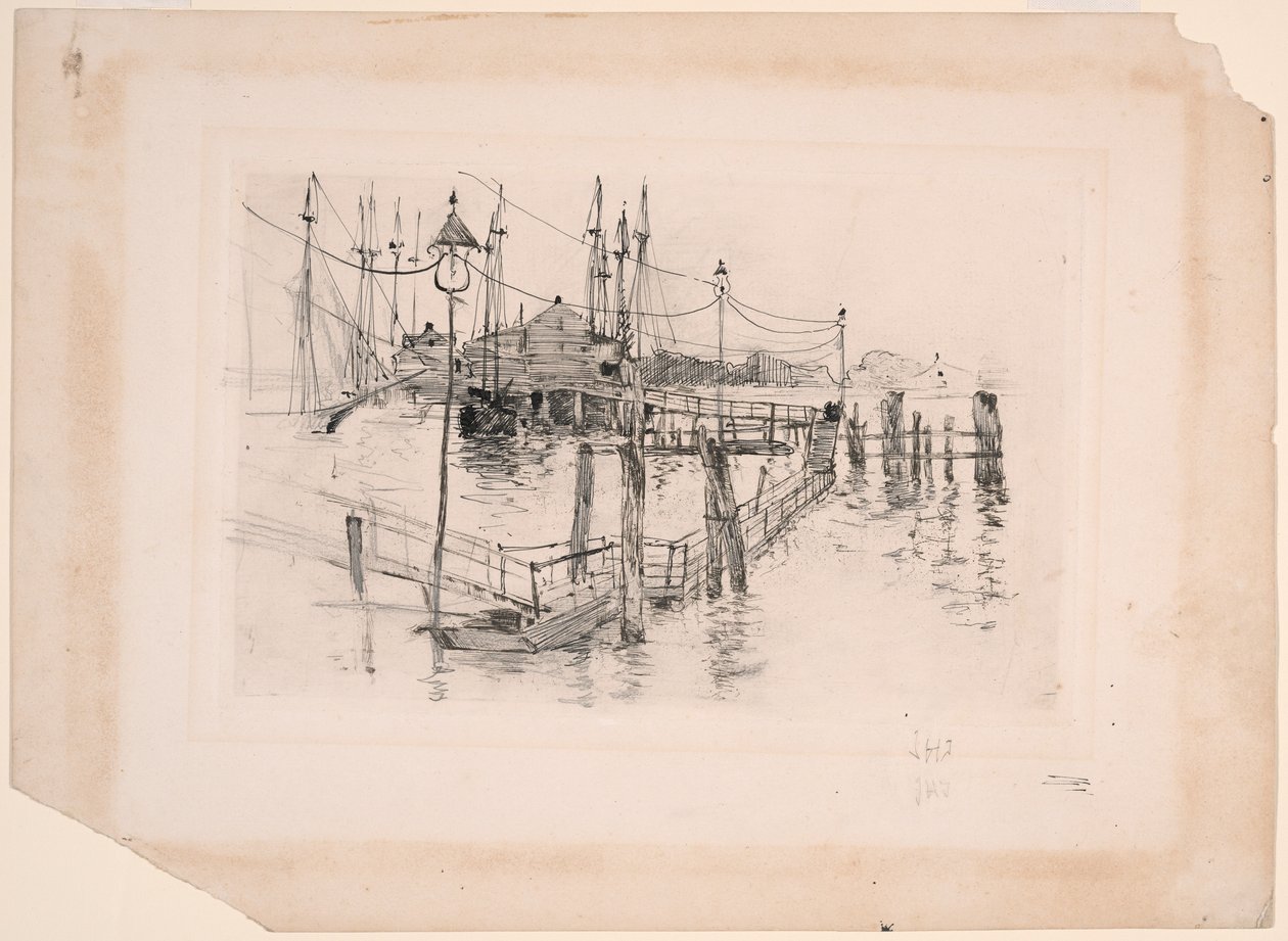 The Old Toll House at Bridgeport (Prato grande) de John Henry Twachtman
