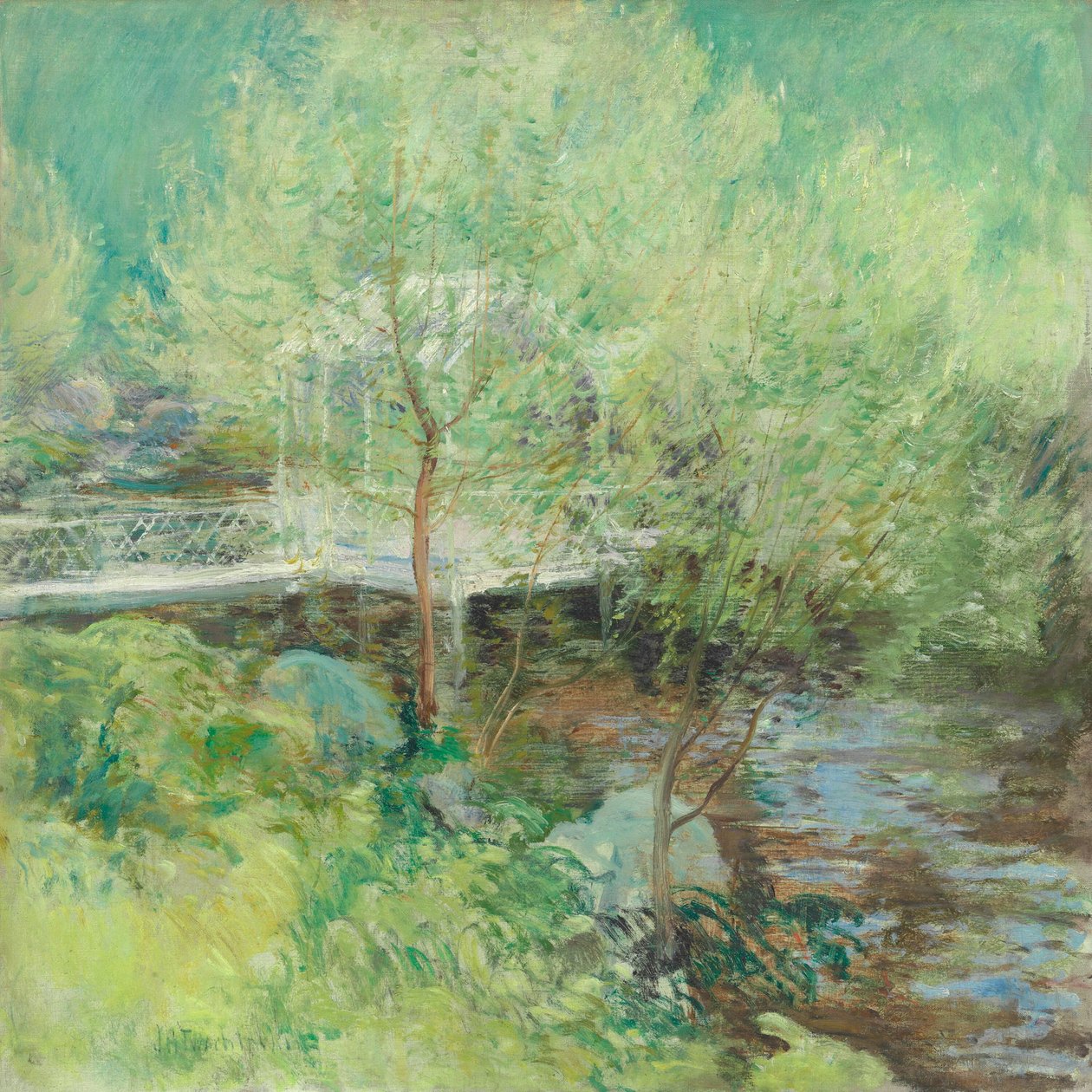 A Ponte Branca, depois de 1895. de John Henry Twachtman