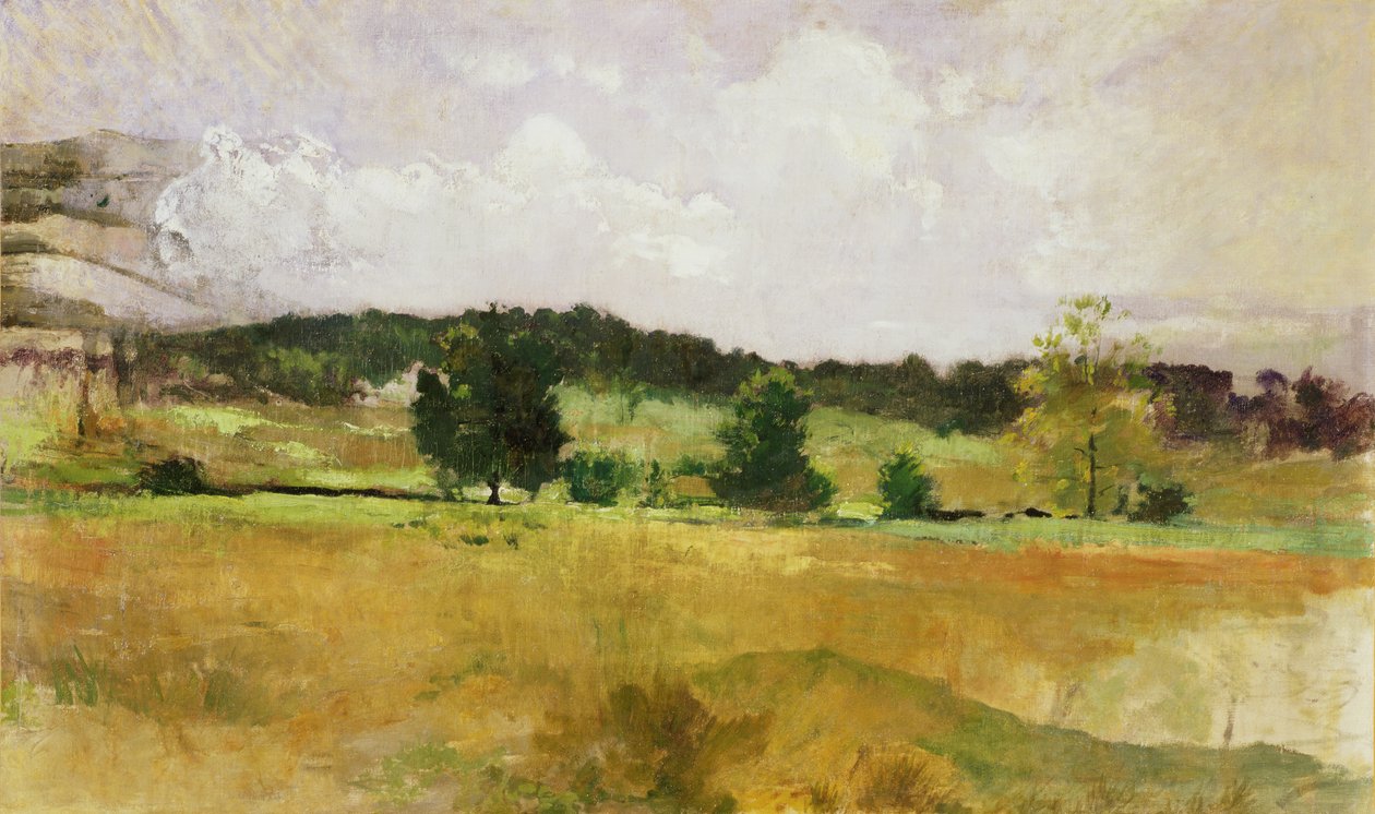 Landscape Study, c.1900 (óleo sobre tela) de John Henry Twatchman
