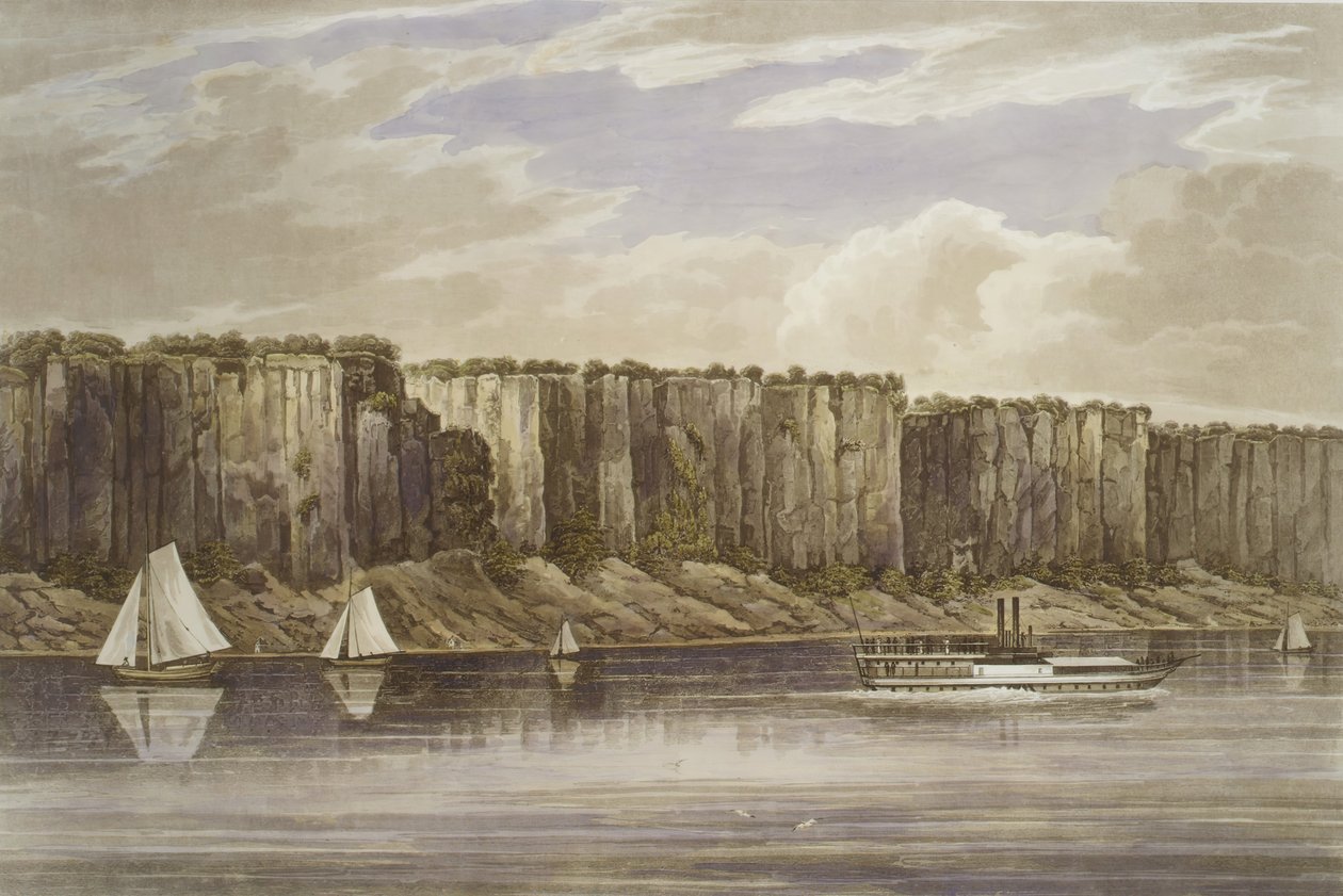 Palisades No. 19, Hudson River Portfolio, 1823-24. de John Hill