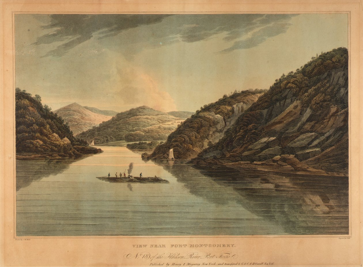 Vista perto do Forte Montgomery (n.º 18, pasta do rio Hudson) de John Hill