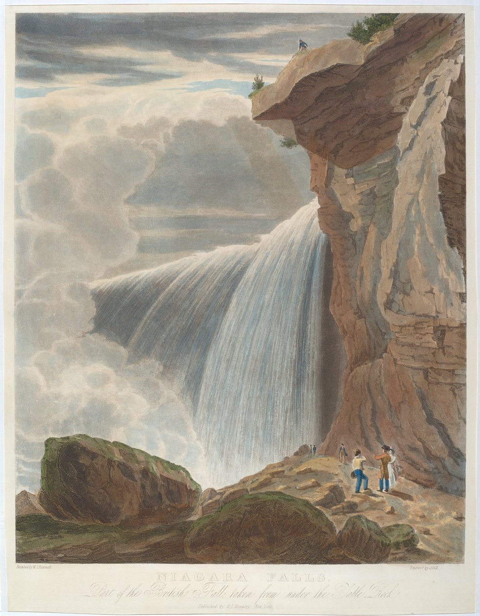 Cataratas do Niágara de Under Table Rock de John Hill, after William James Bennett
