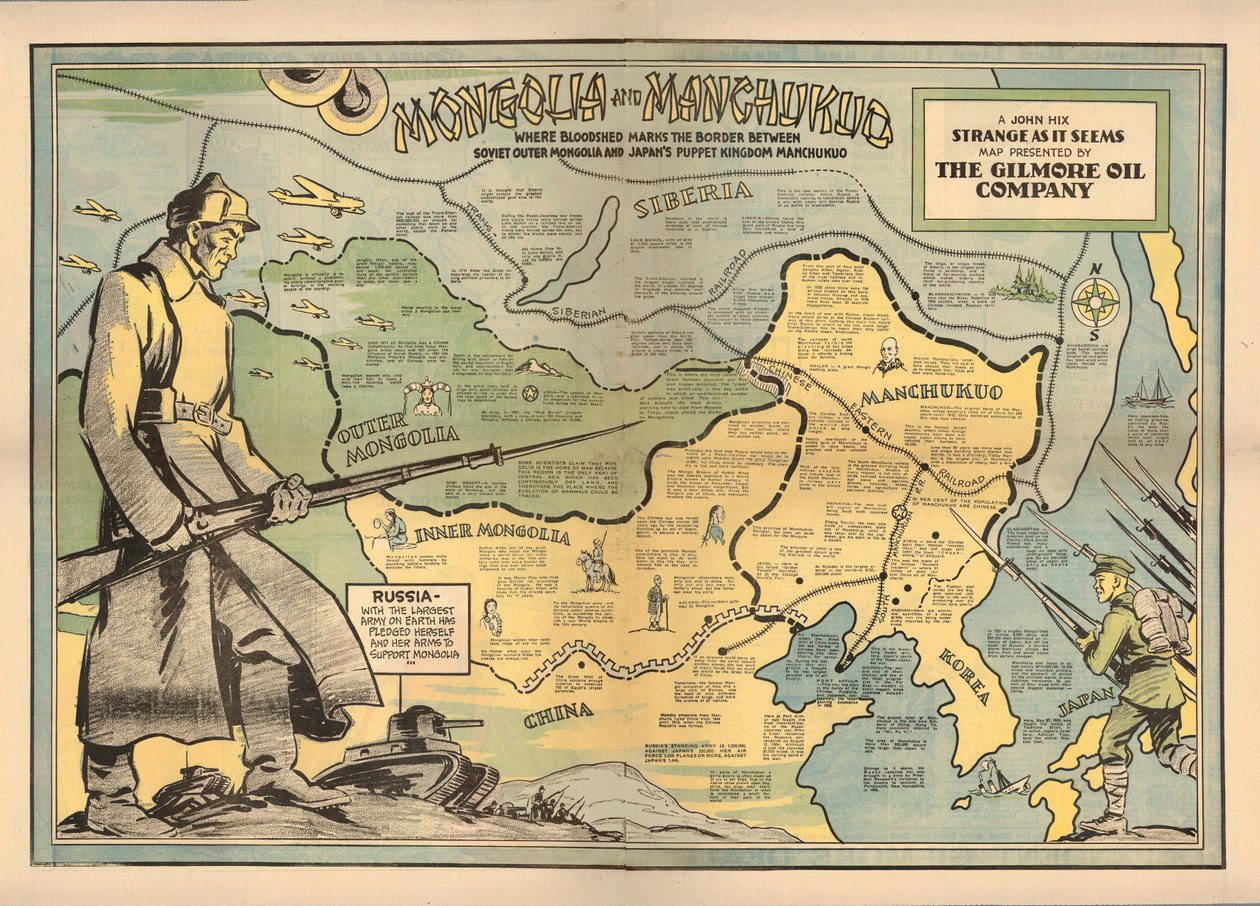 Mongólia e Manchukuo, 1936. de John Hix