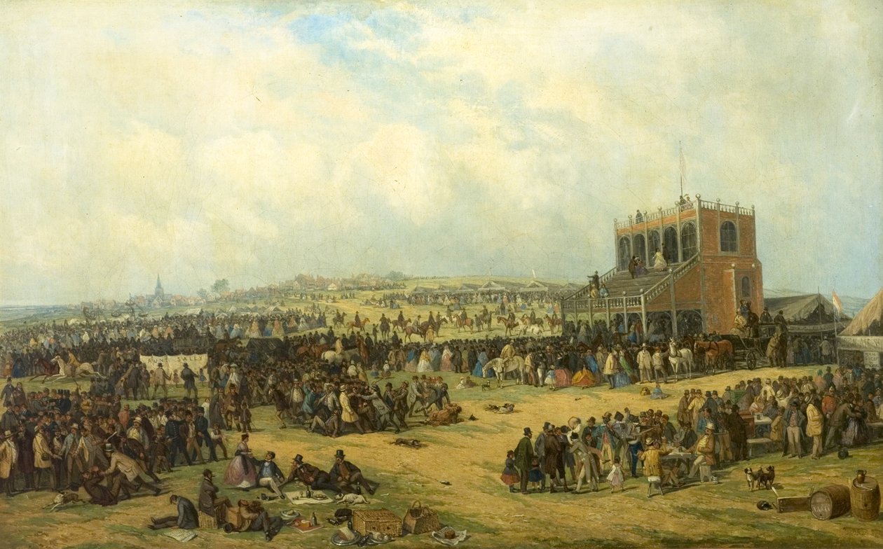 Antes da Corrida (Corridas de Nottingham), 1865 de John Holland