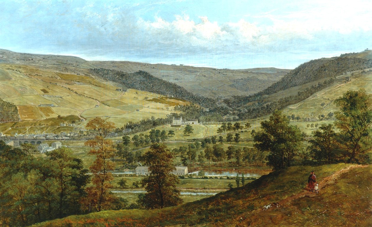 Cragg Vale & Stocks Hall De Broadbottom, 1869 de John Holland
