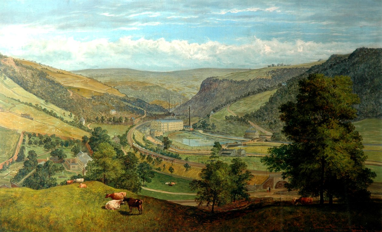 Todmorden Valley De Charlestown, 1860 de John Holland